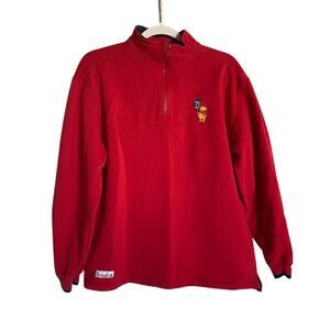 Disneyland Resort Vintage Cotton Blend Winnie the Pooh Logo Quarter Zip Pullover